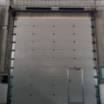 Door panel and operator interface plate